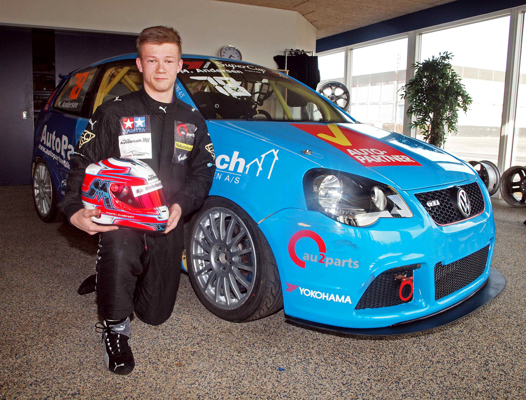 Martin Andersen ser frem til en spændende 2013-sæson i den nyindkøbte racer.
(Foto: Åge Kirketerp Jensen)